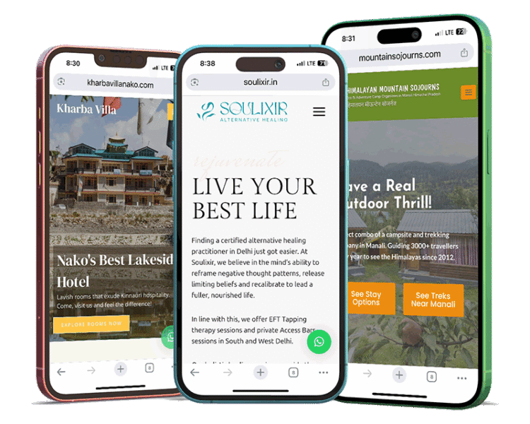 Responsive website design in Kullu Manali